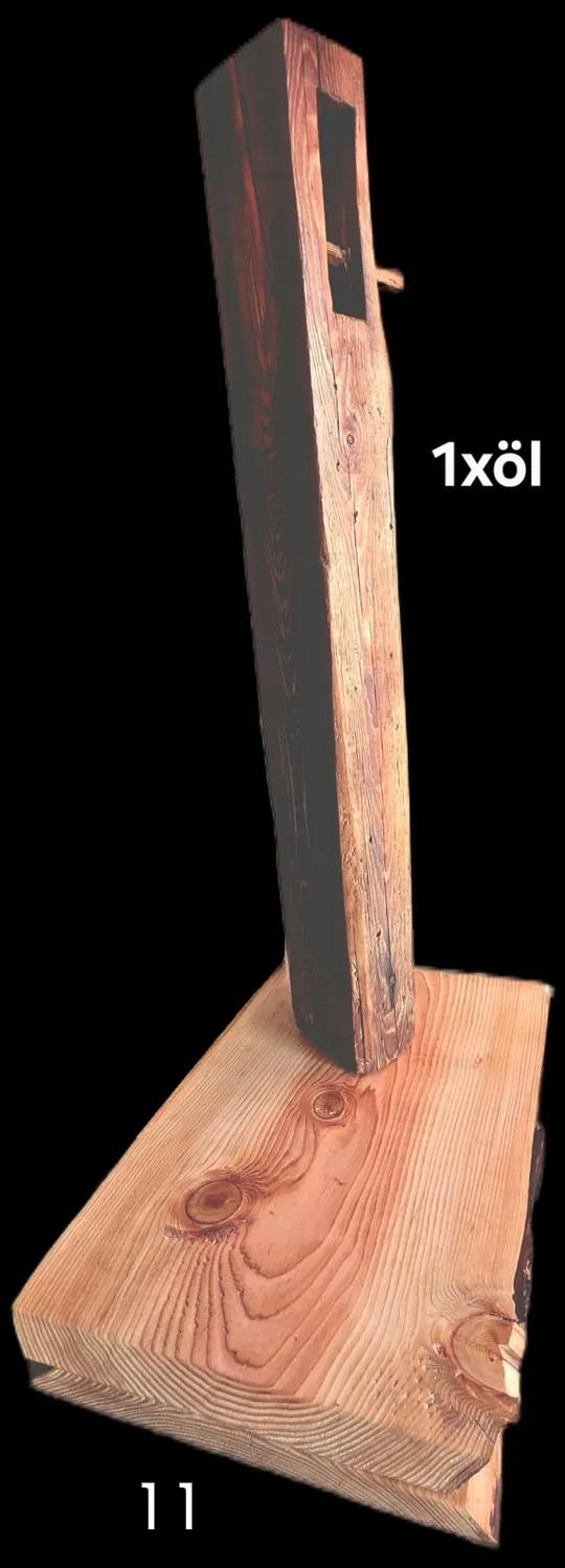 GedankenGuss - Holzskulpturen und abstrakten Kunstwerken -  Die Entstehung einer Holz Lampe