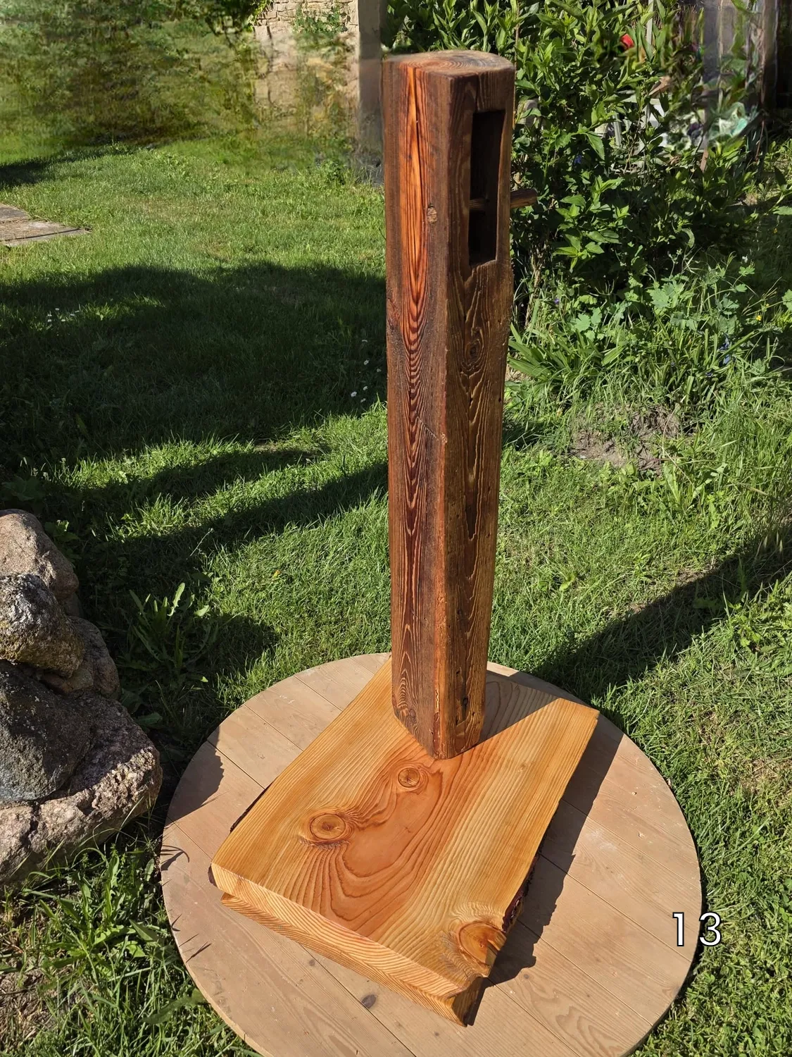 GedankenGuss - Holzskulpturen und abstrakten Kunstwerken -  Die Entstehung einer Holz Lampe