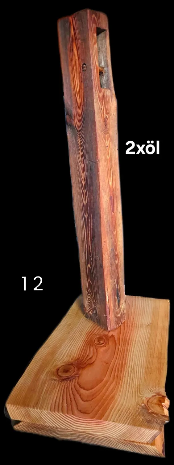 GedankenGuss - Holzskulpturen und abstrakten Kunstwerken -  Die Entstehung einer Holz Lampe