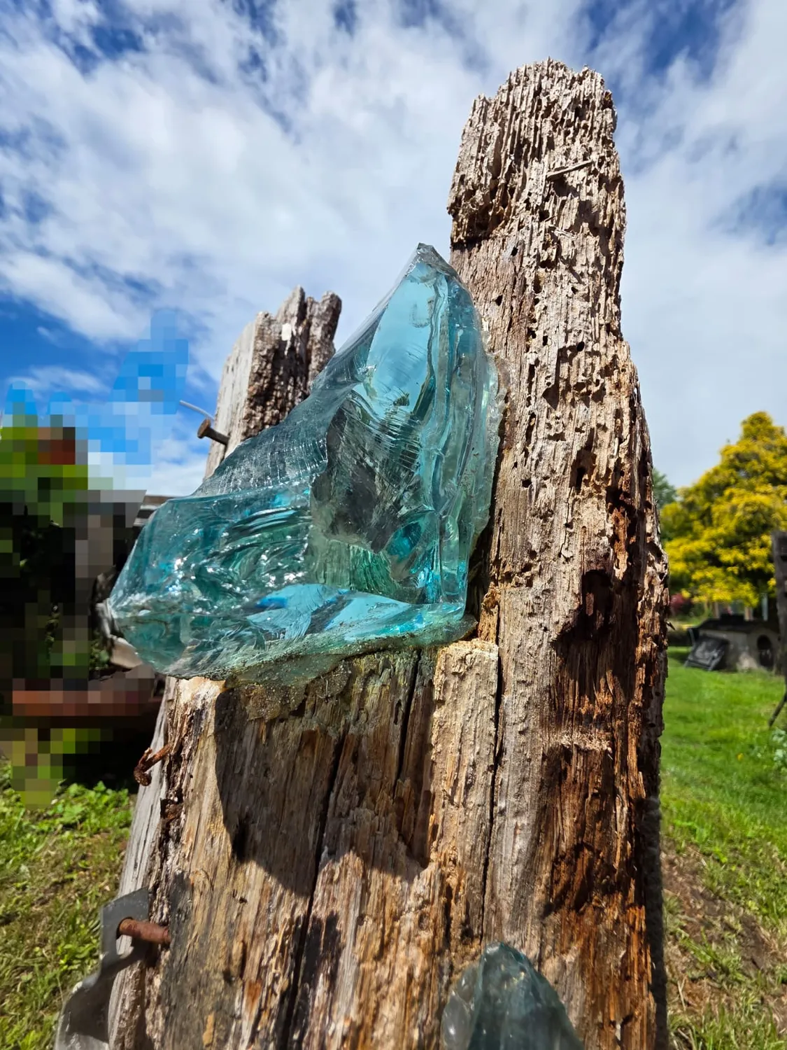 GedankenGuss - Holzskulpturen und abstrakten Kunstwerken -  Farbenfrohen abstraktes Kunstwerk